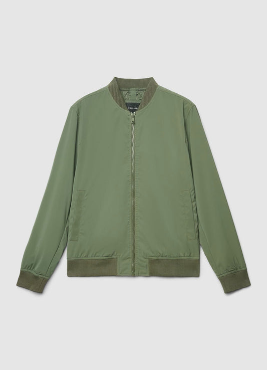 Cazadora Bomber Verde Militar con Cremallera