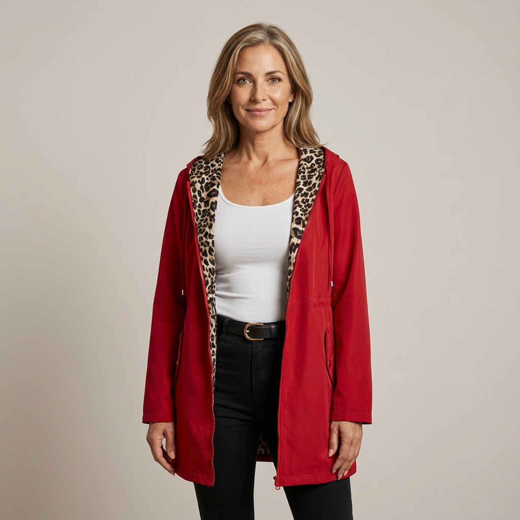 Abrigo Elin Leopardo