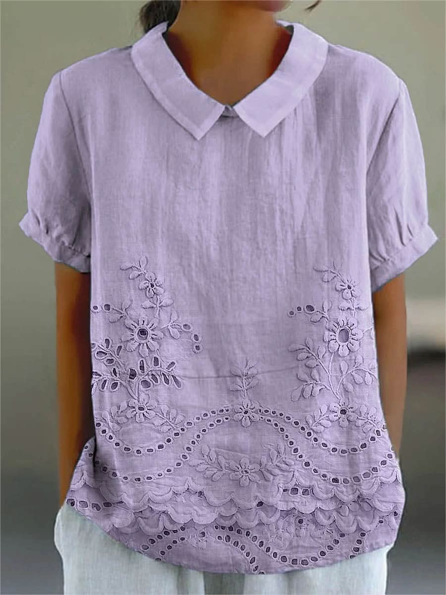 Camisa Lily Bloom Bordada