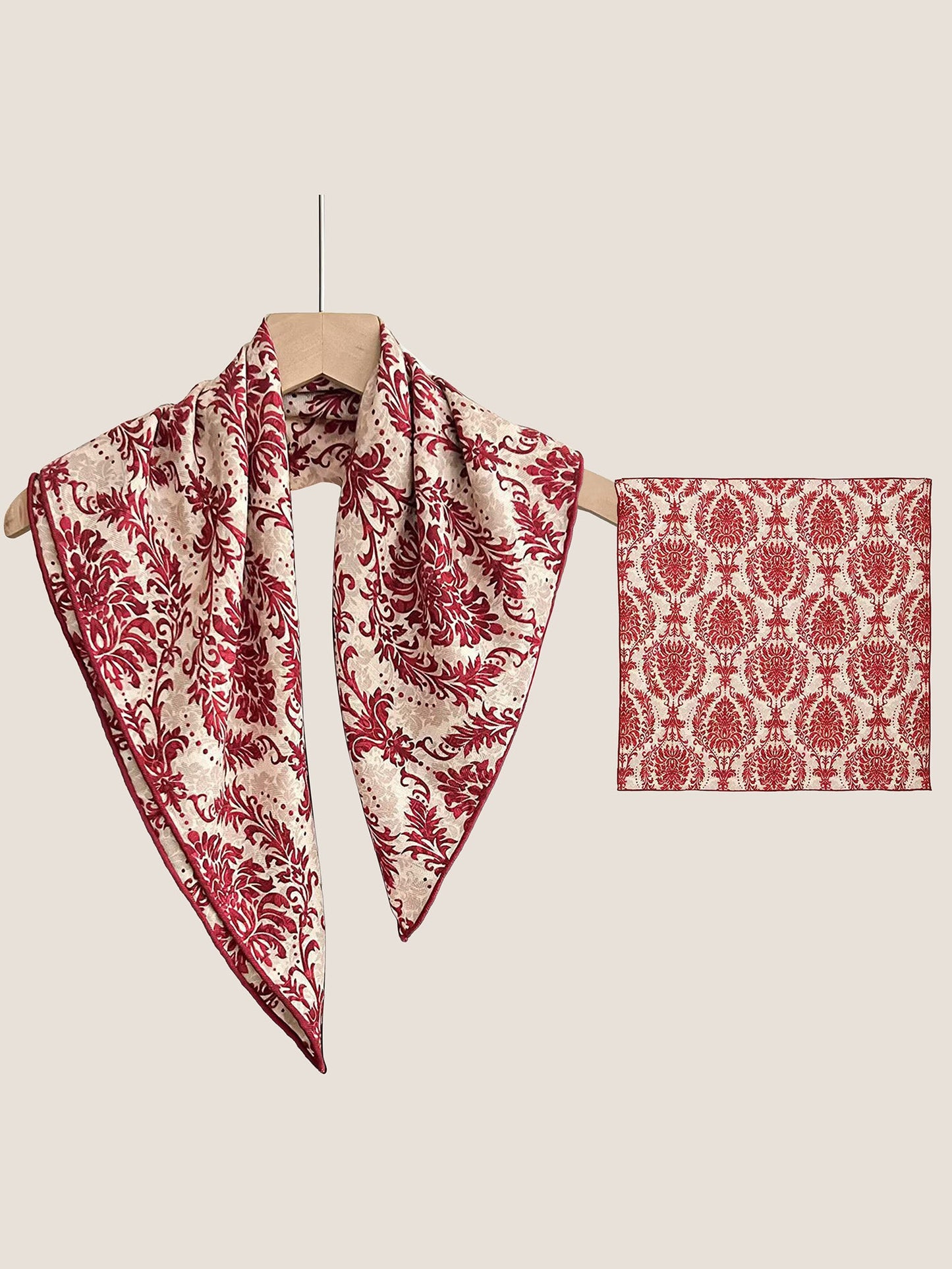 Pañuelo de Lana y Seda Reversible