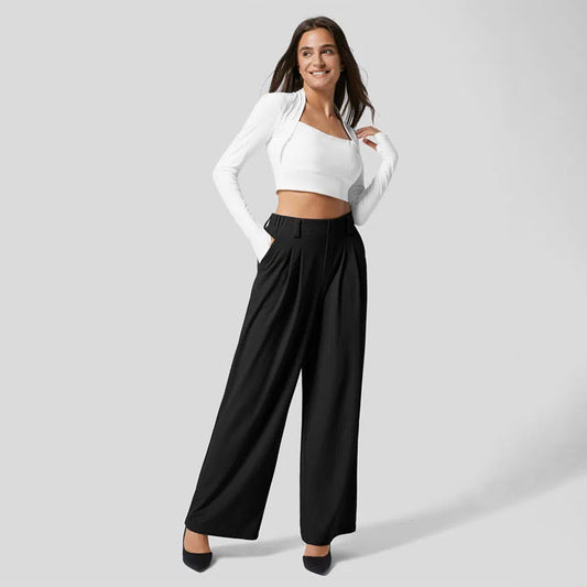Pantalón de mujer con bolsillos elegantes y corte cómodo – ANNA