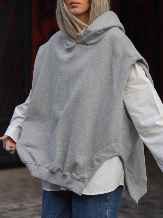 Sudadera sin Mangas con Capucha y Cordón Ajustable