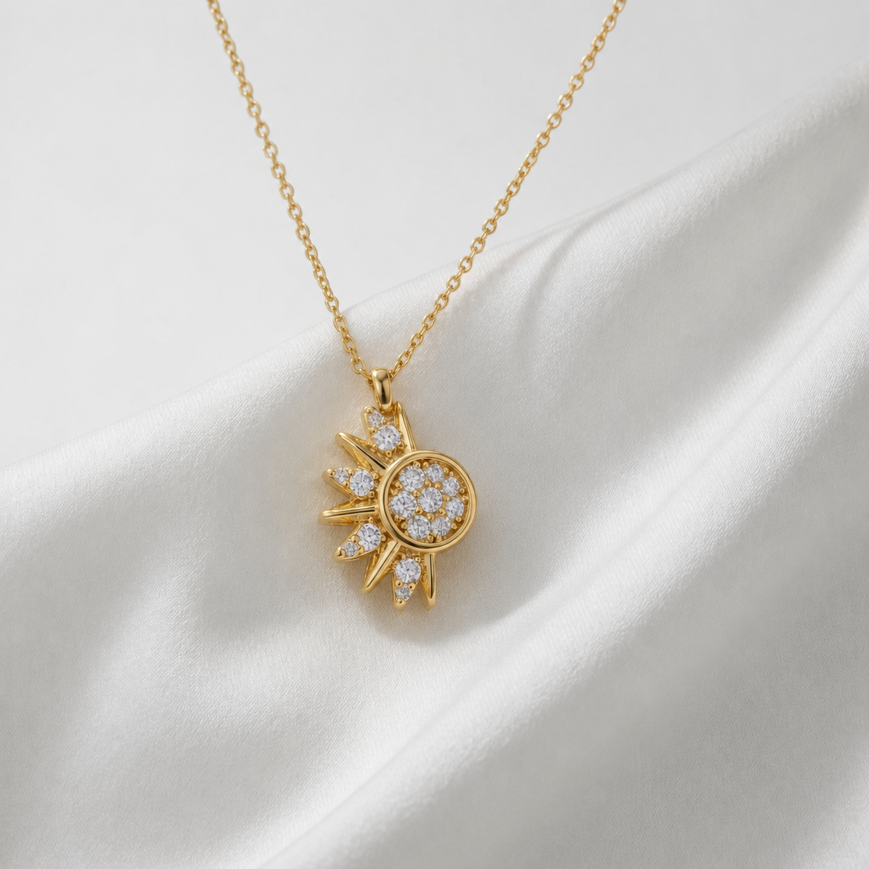 Elegancia Celestial en Dorado sol