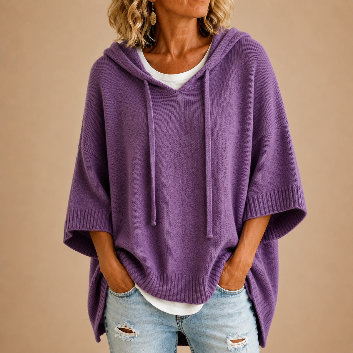 Murièle | Jersey con Capucha Brise Chic