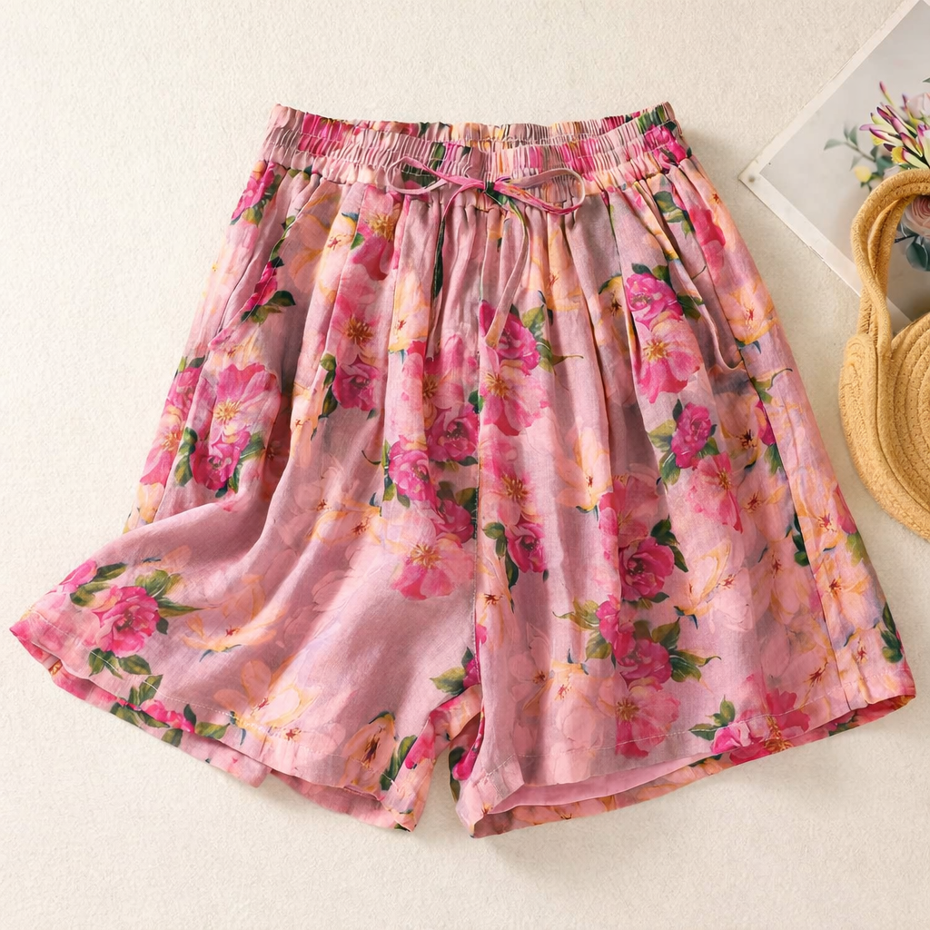 LIGHTLUXE - Shorts de Lino