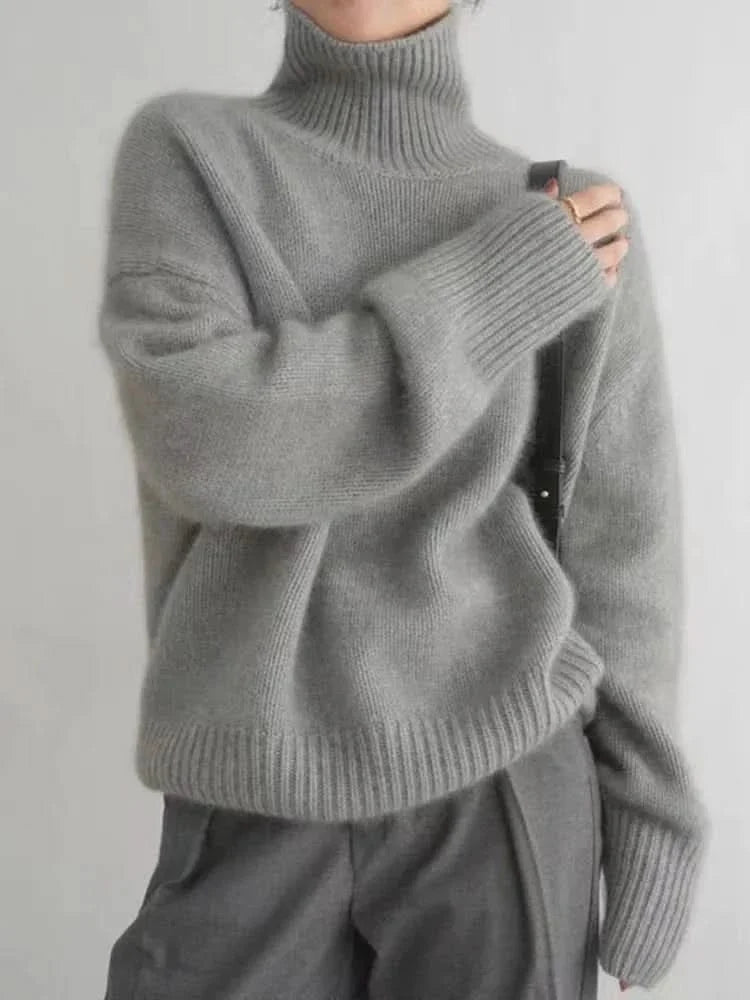 Isabella | Jersey de Cachemira Cuello Alto
