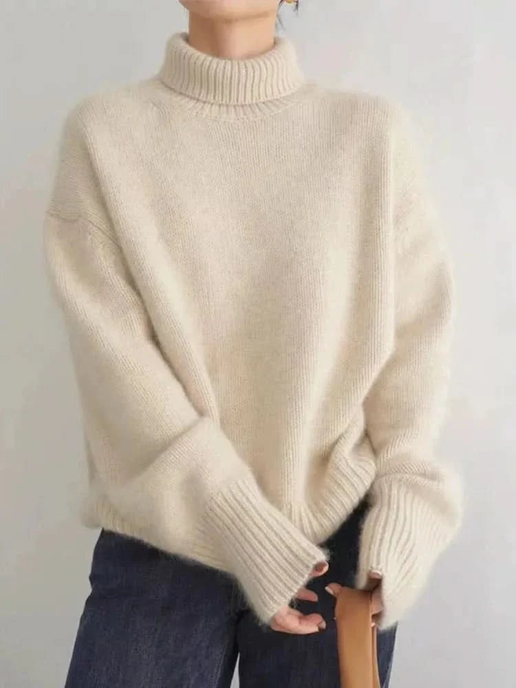 Isabella | Jersey de Cachemira Cuello Alto