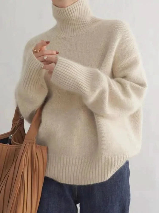 Isabella | Suéter de Cachemira Cuello Alto