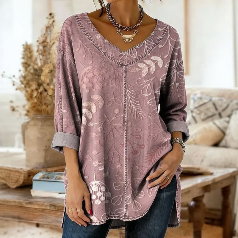 Blusa Elvera Estampado de Hojas