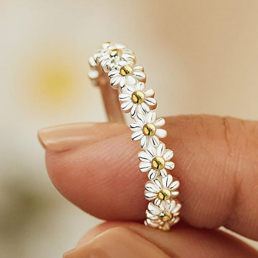 Anillo ajustable con Margaritas