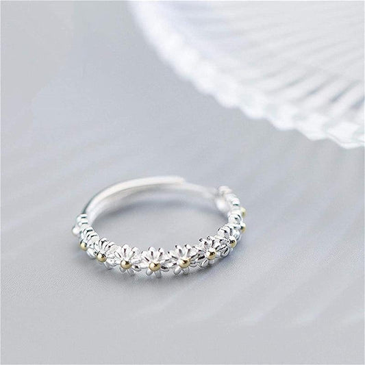 Anillo ajustable con Margaritas