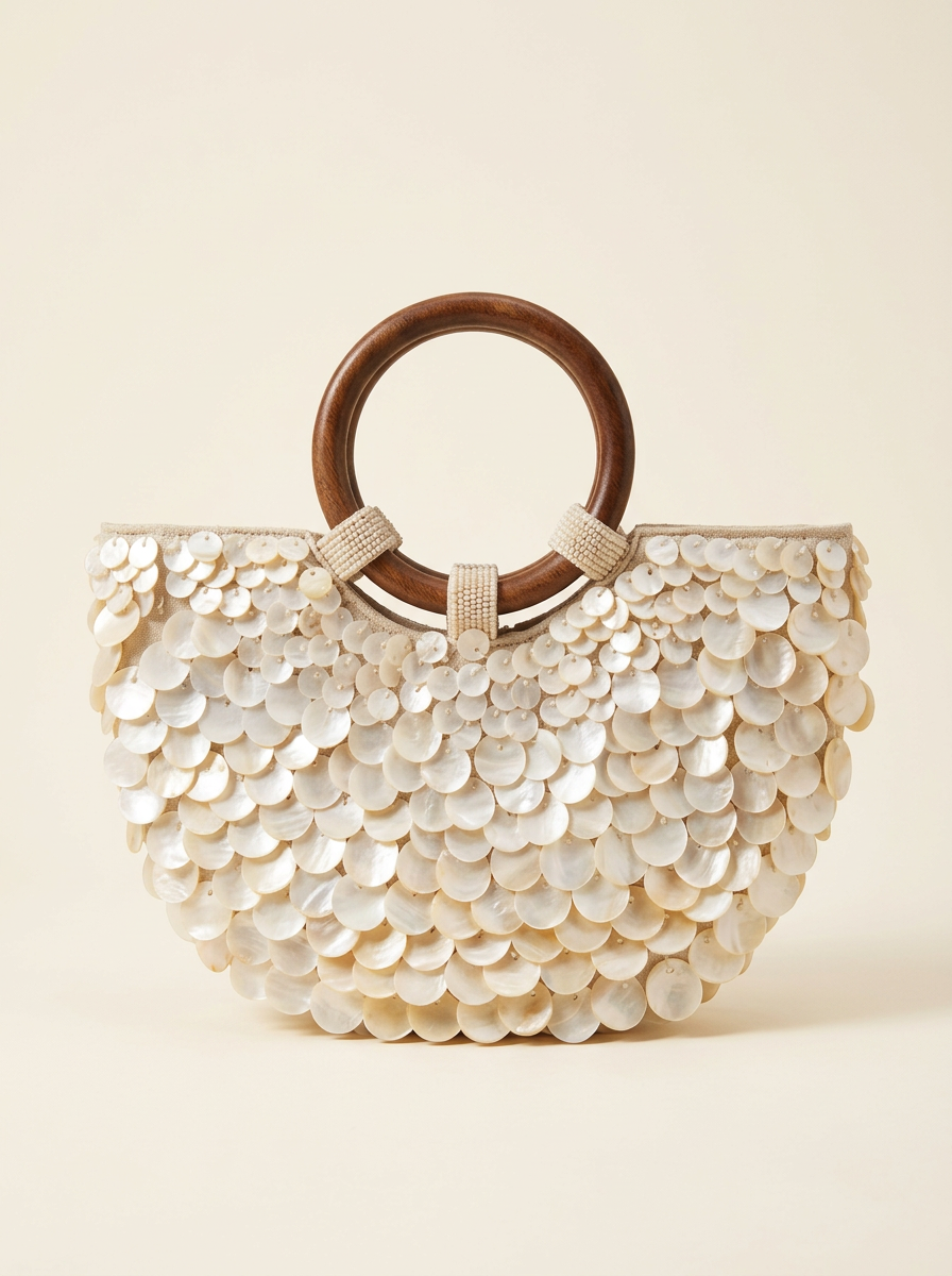 Bolso de Mano de Conchas