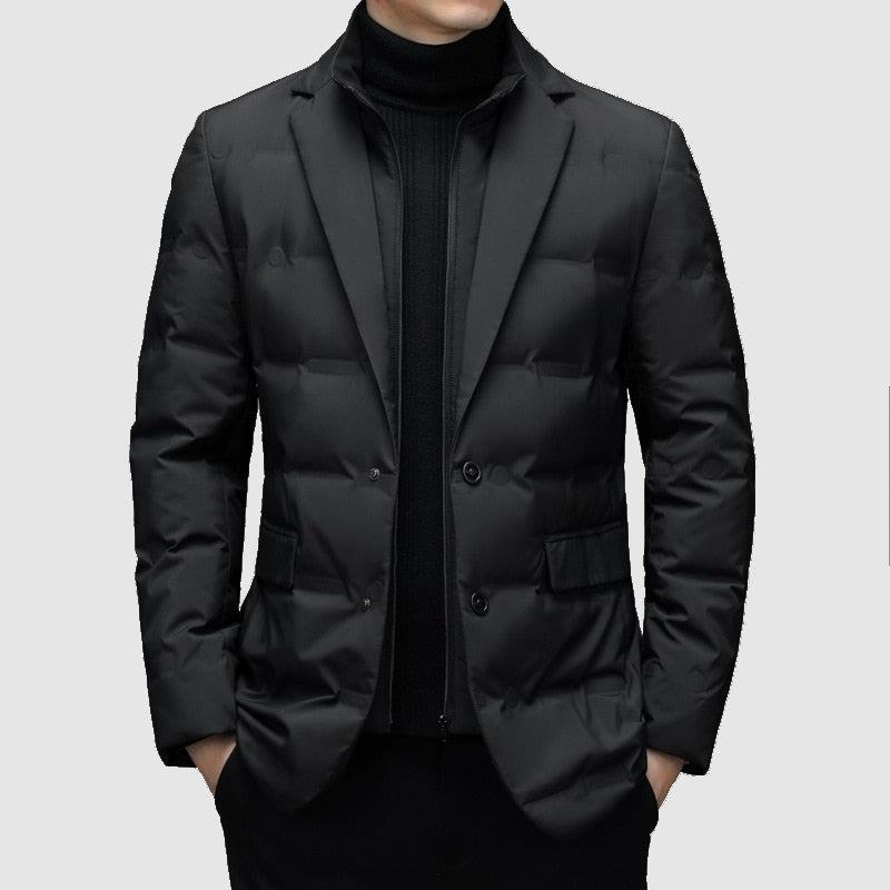 Chaqueta de invierno acolchada para hombre con cierre de botones – NORVAL