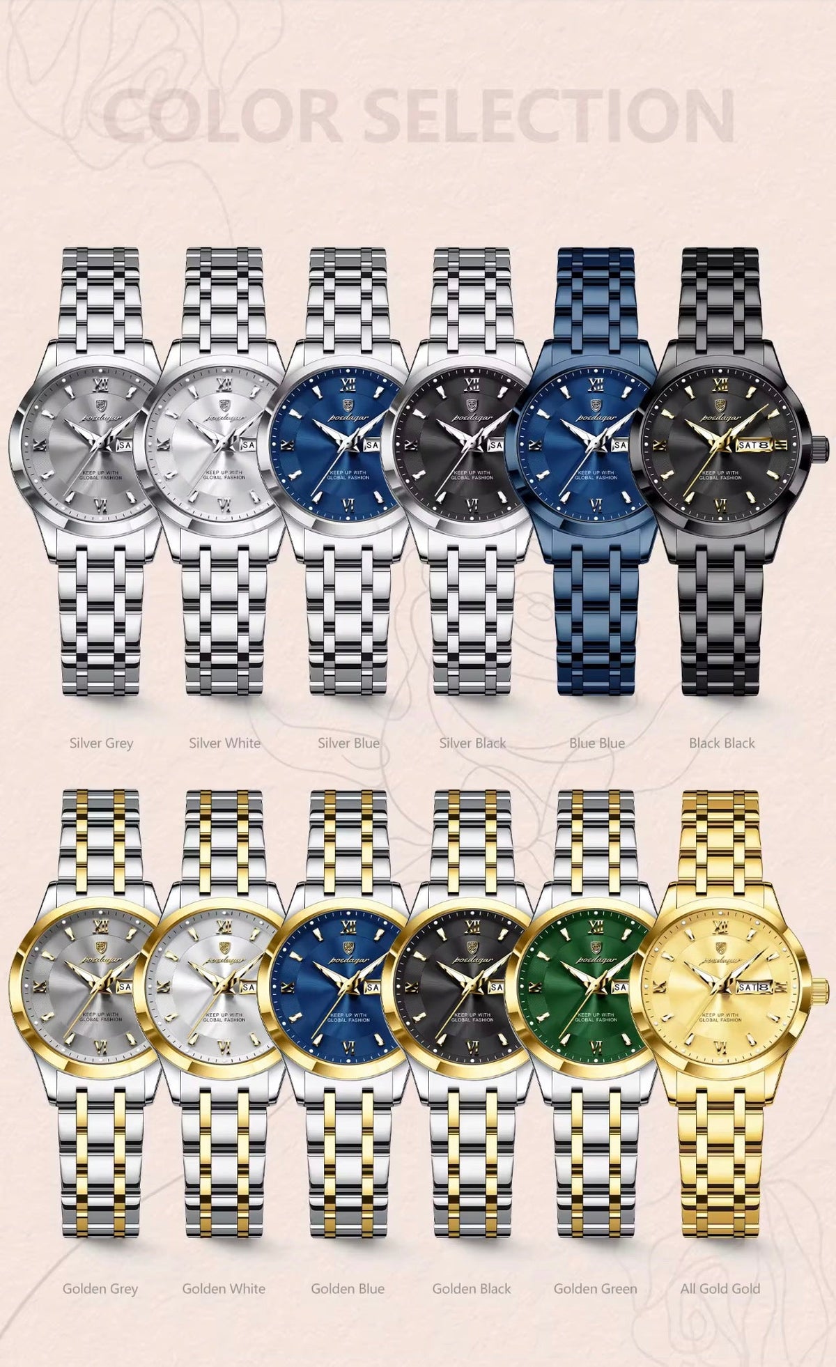 Aurora | Reloj Oro y Plata Exclusivo