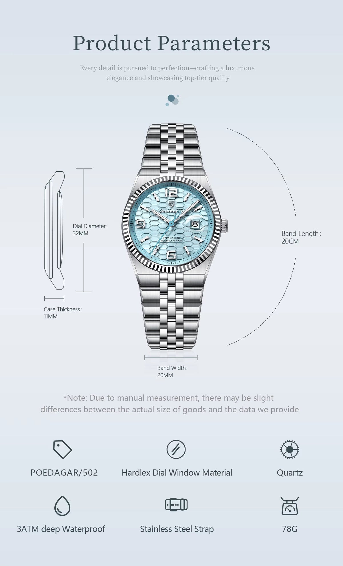 Celeste | Reloj Azur Elegante
