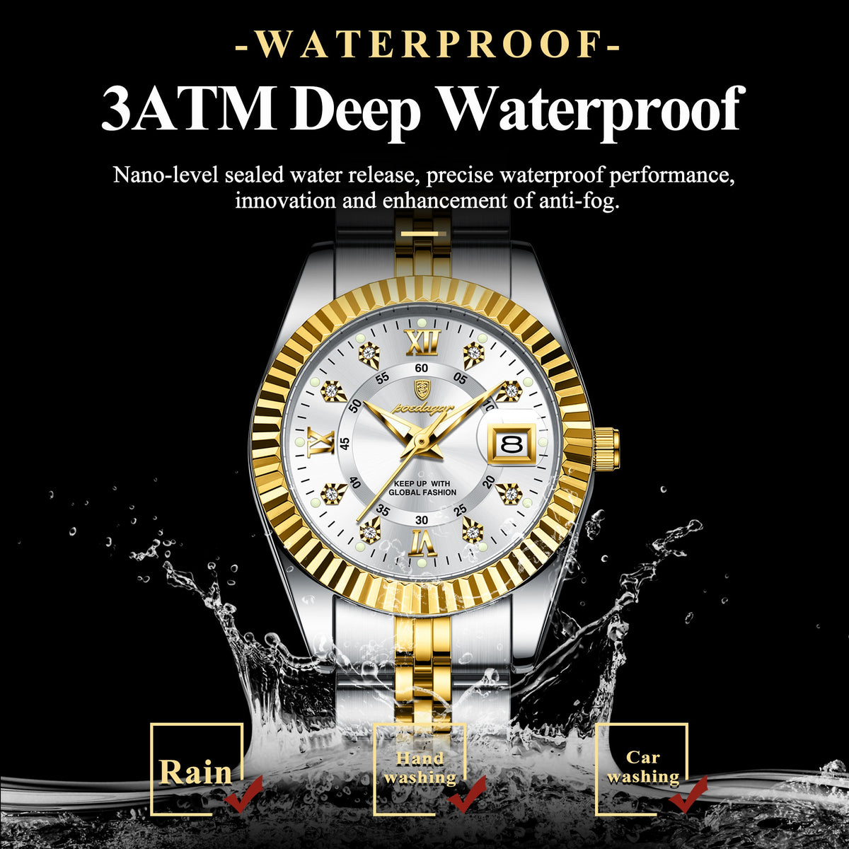Sofía | Reloj Dorado Sofisticado