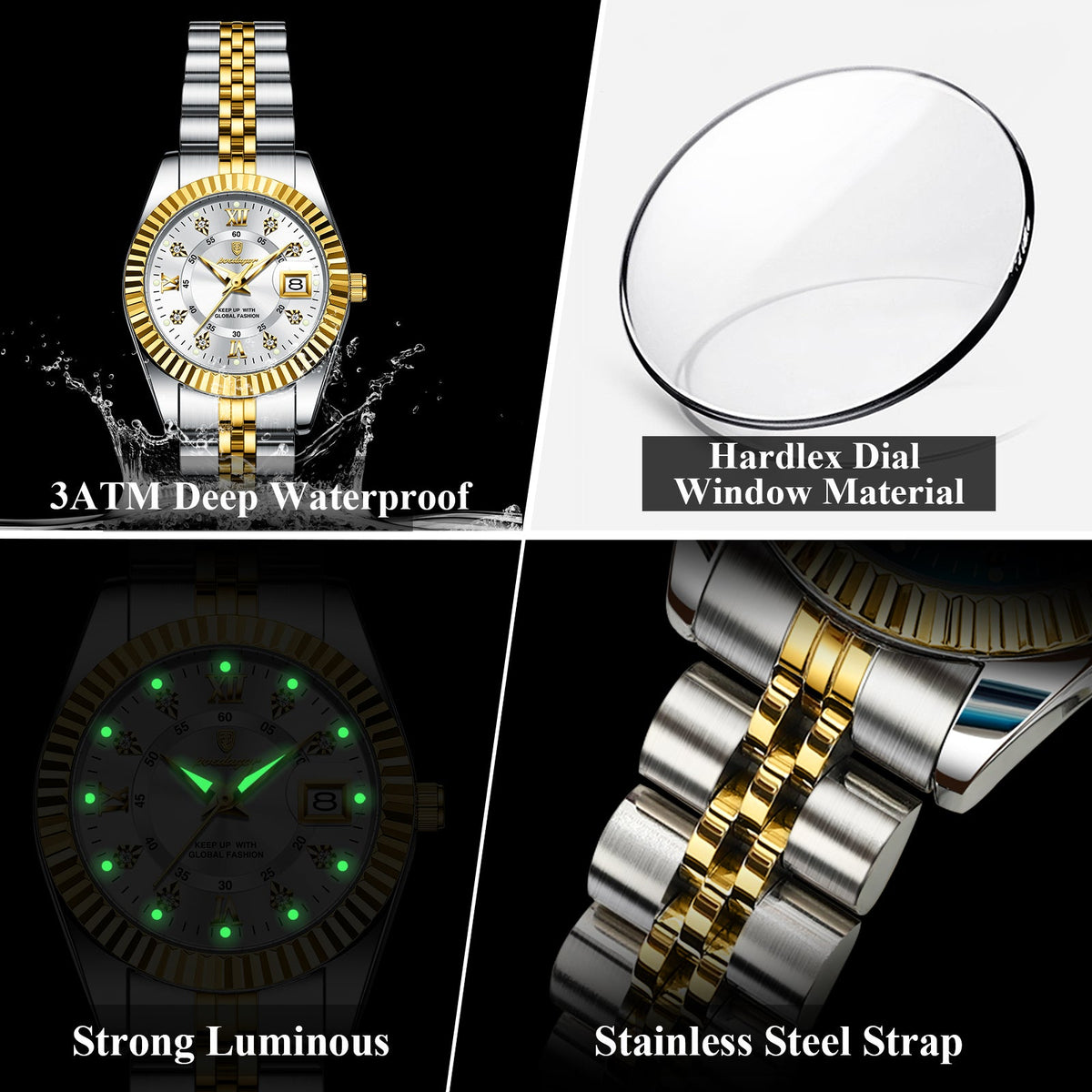 Sofía | Reloj Dorado Sofisticado