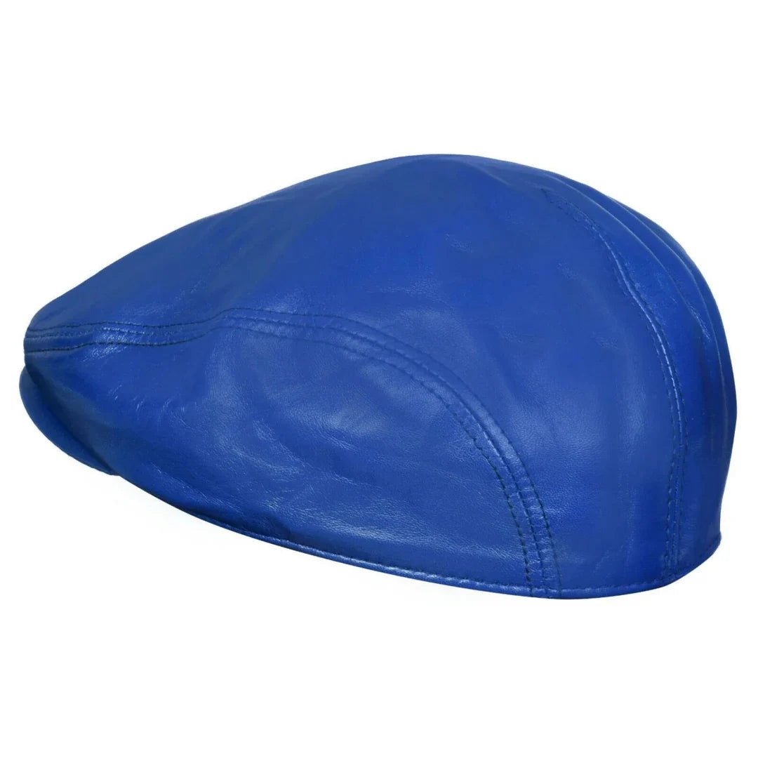 Gorra Plana de Piel Ivy Newsboy