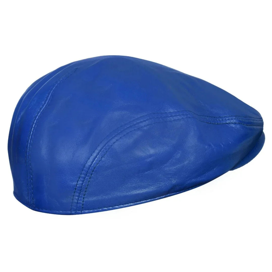 Gorra Plana de Piel Ivy Newsboy