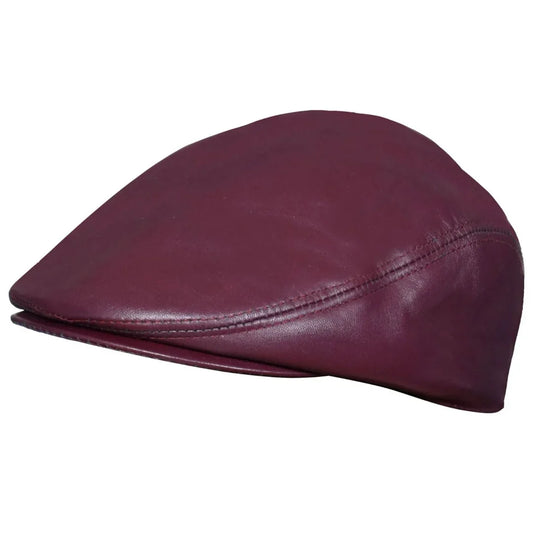 Gorra Plana de Piel Ivy Newsboy