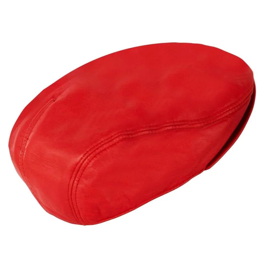 Gorra Plana de Piel Ivy Newsboy