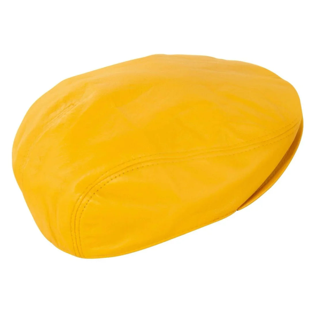 Gorra Plana de Piel Ivy Newsboy