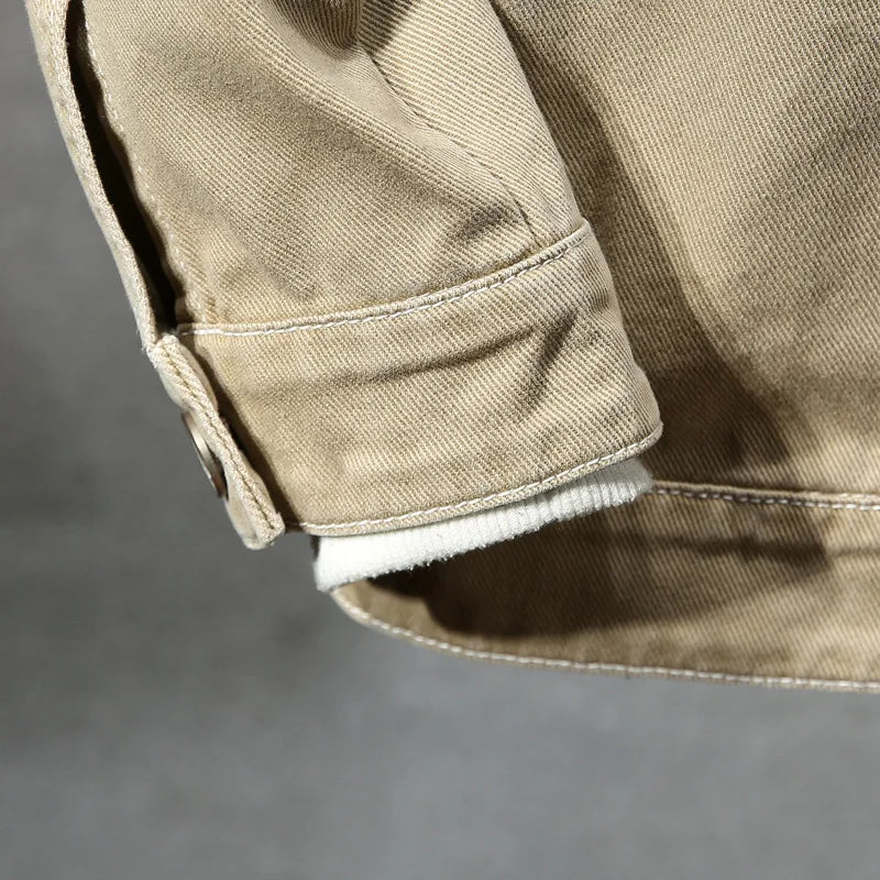 Chaqueta Vaquera Kaki Atemporal