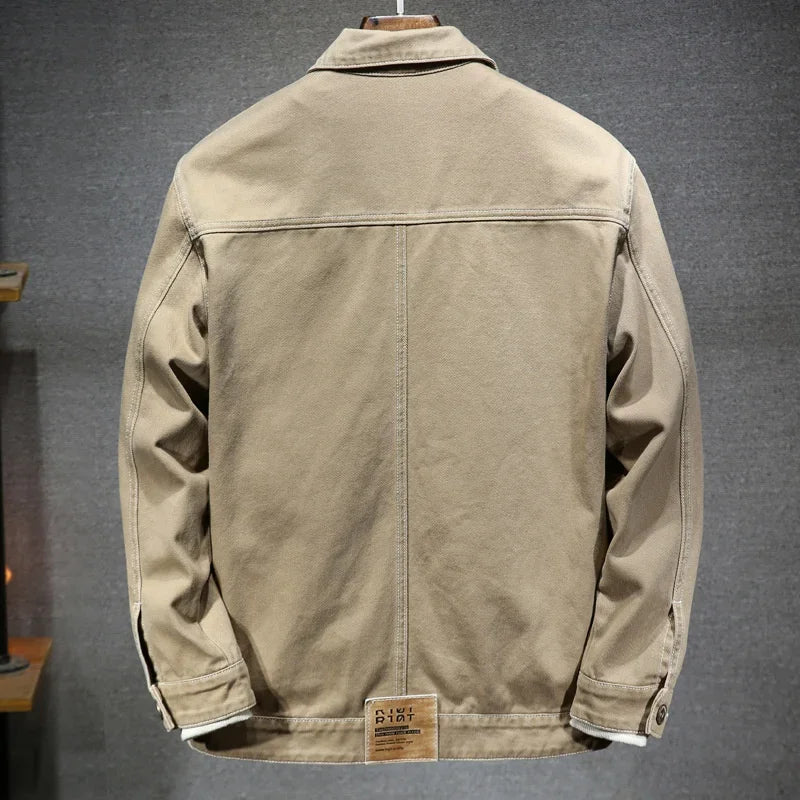 Chaqueta Vaquera Kaki Atemporal