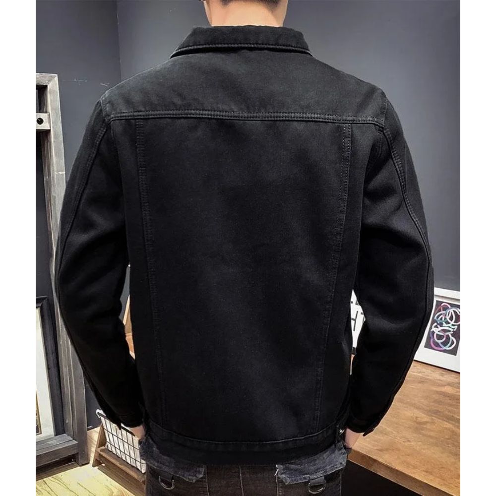 Chaqueta Vaquera Casual Negra