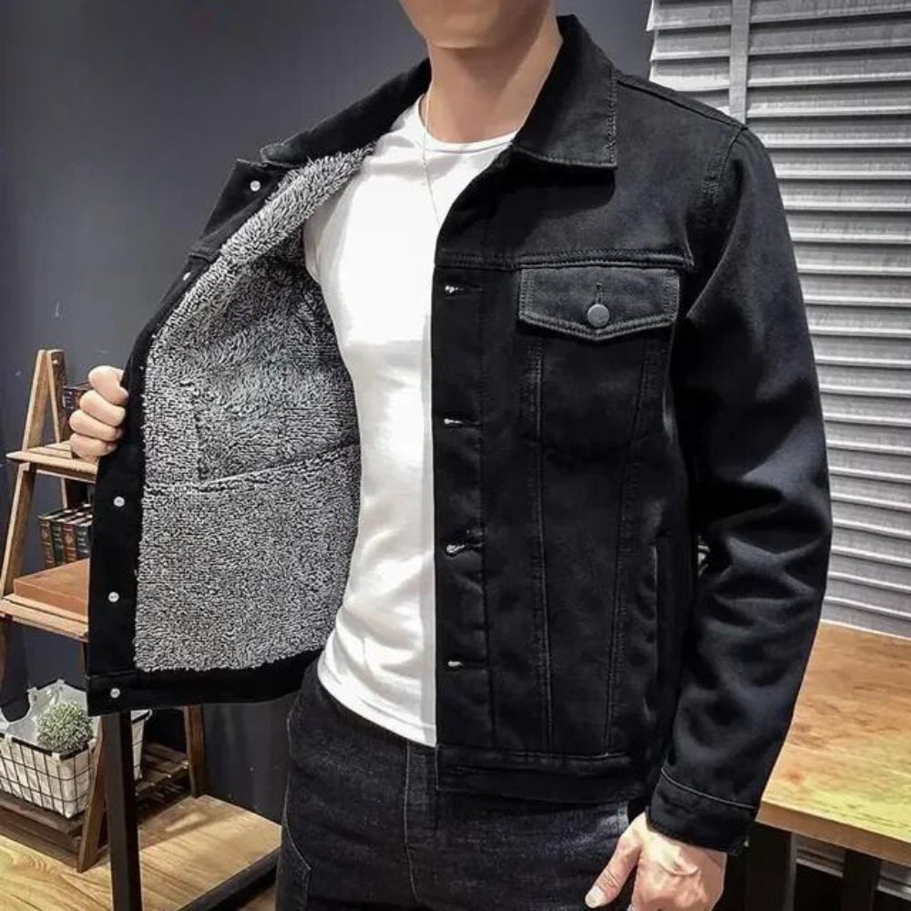 Chaqueta Vaquera Casual Negra