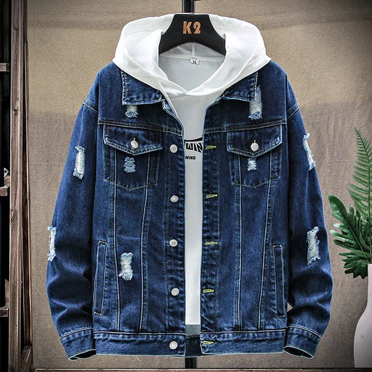 Chaqueta Vaquera Streetwear Azul