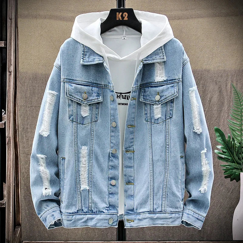 Chaqueta Vaquera Streetwear Azul