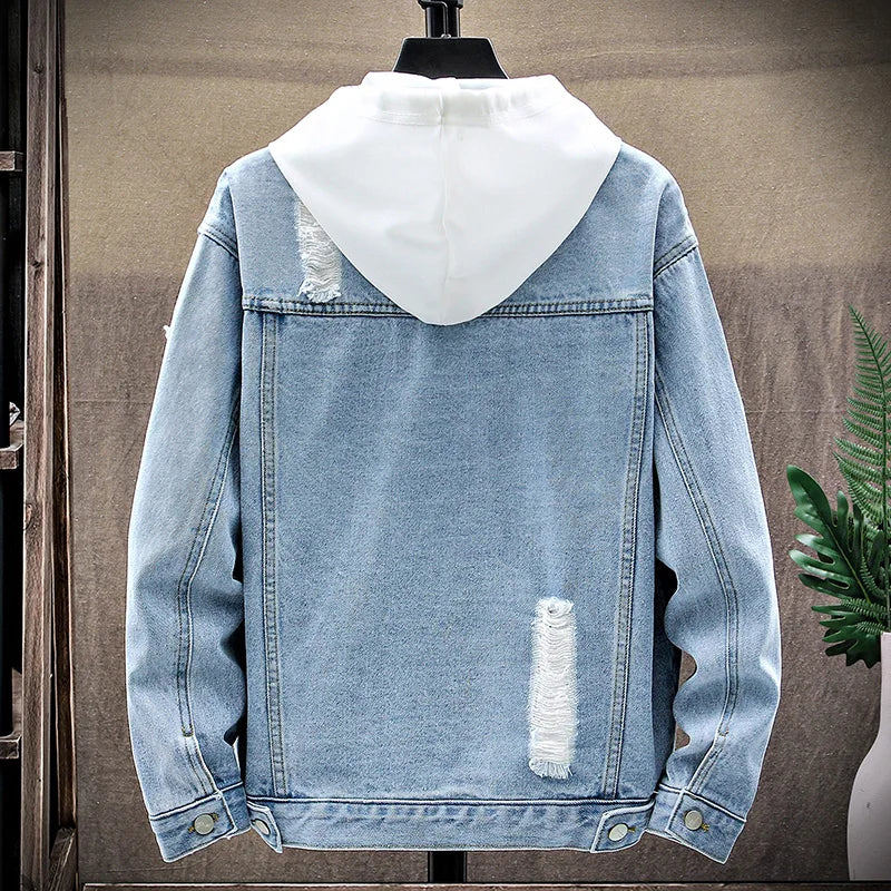 Chaqueta Vaquera Streetwear Azul