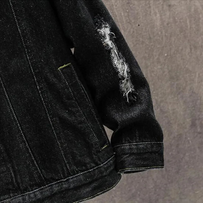 Chaqueta Vaquera Streetwear Azul