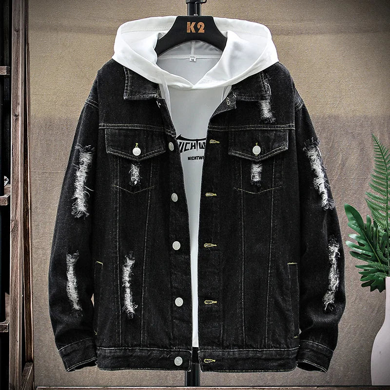 Chaqueta Vaquera Streetwear Azul