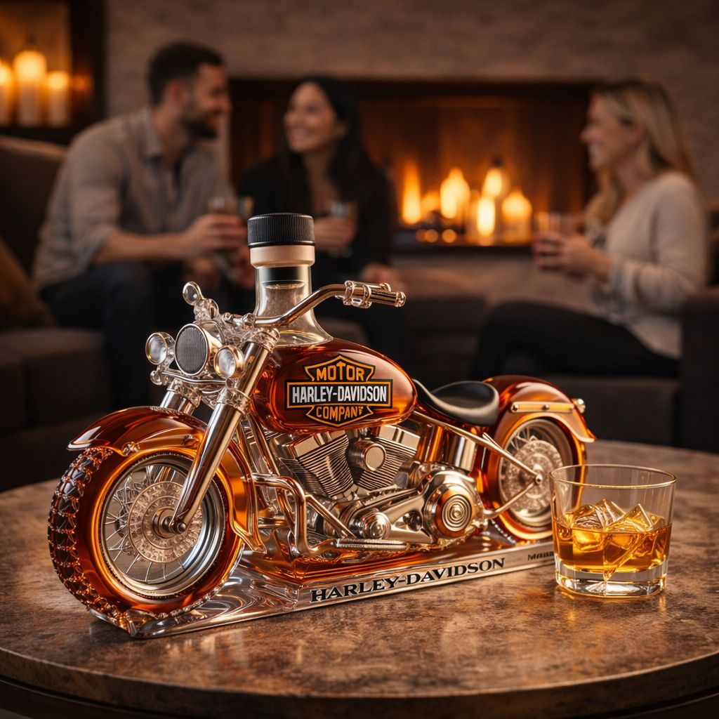 Licorera Inspirada en una Moto Clásica – Edición Exclusiva
