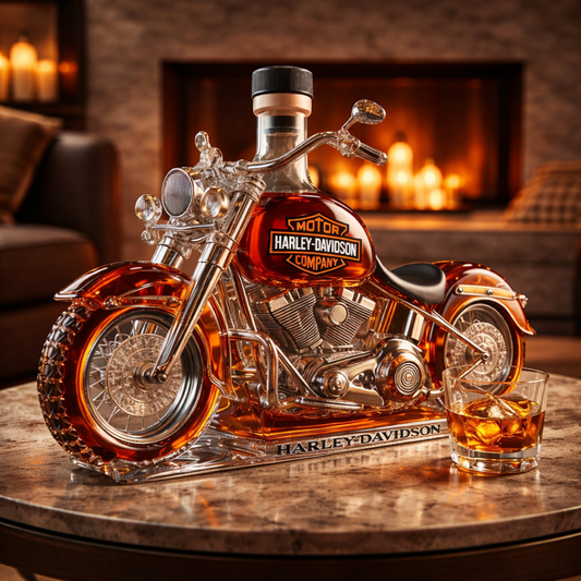 Licorera Inspirada en una Moto Clásica – Edición Exclusiva