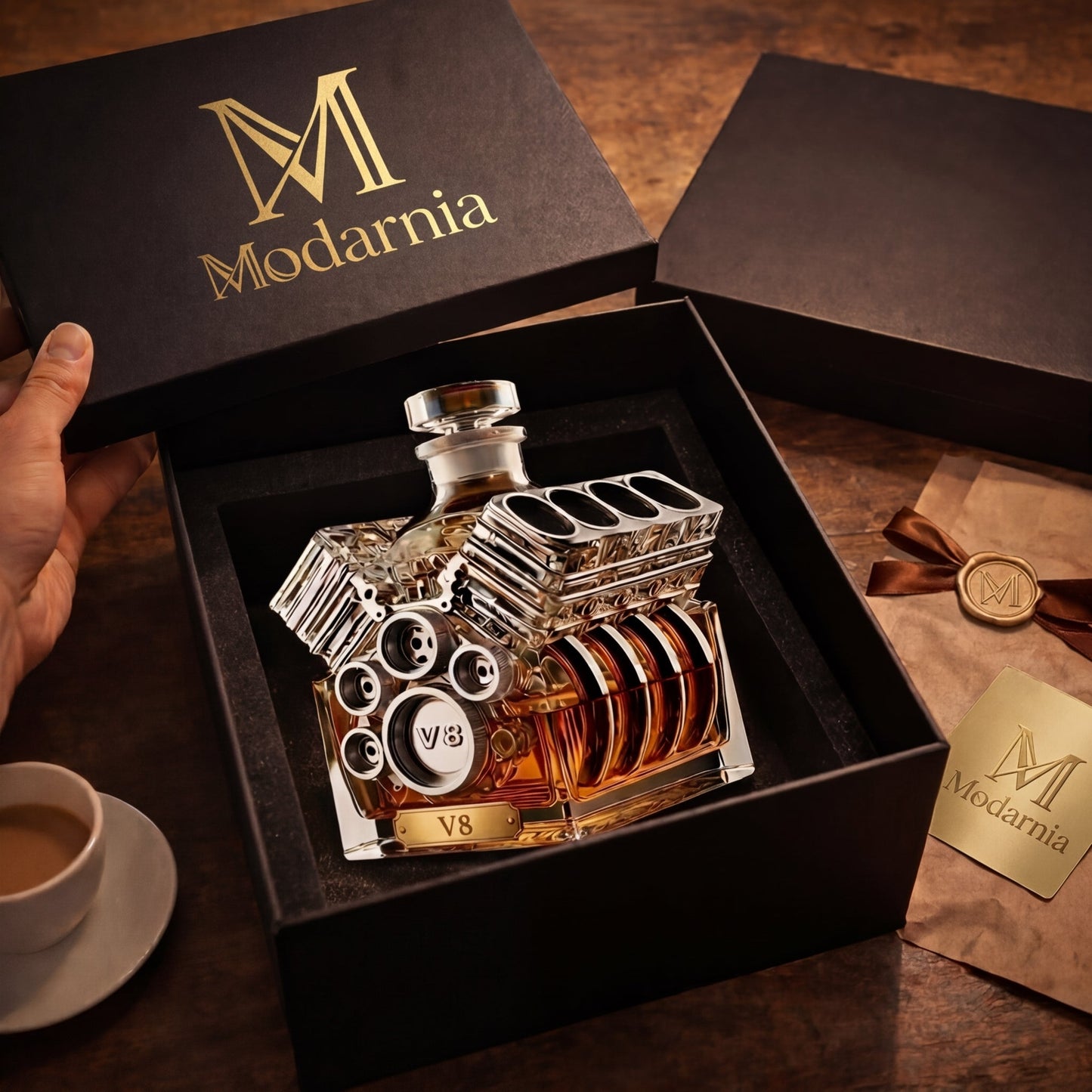 Licorera Motor V8 – Edición Exclusiva