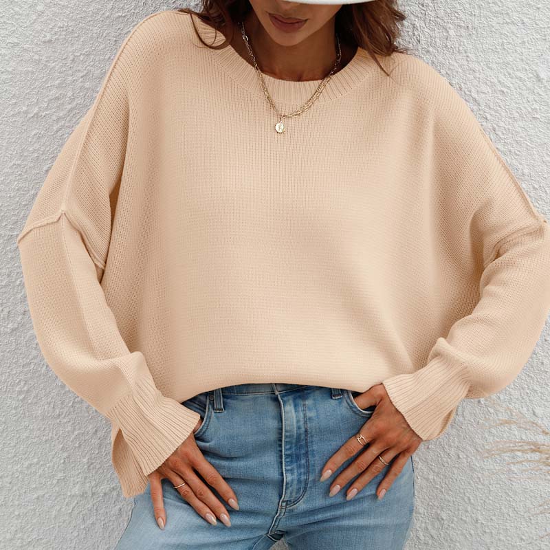 Jersey de Punto Liso Cuello Redondo