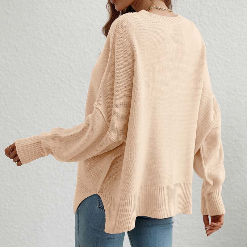 Jersey de Punto Liso Cuello Redondo