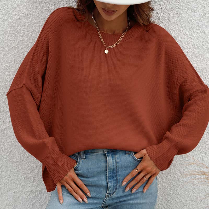 Jersey de Punto Liso Cuello Redondo