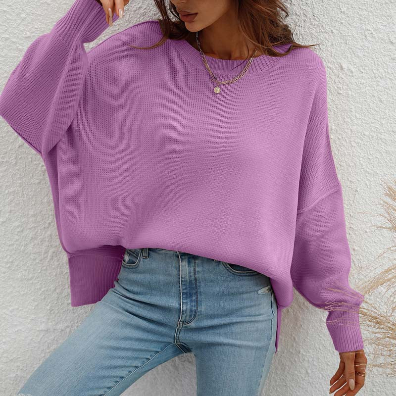 Jersey de Punto Liso Cuello Redondo