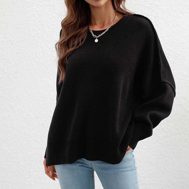 Jersey de Punto Liso Cuello Redondo