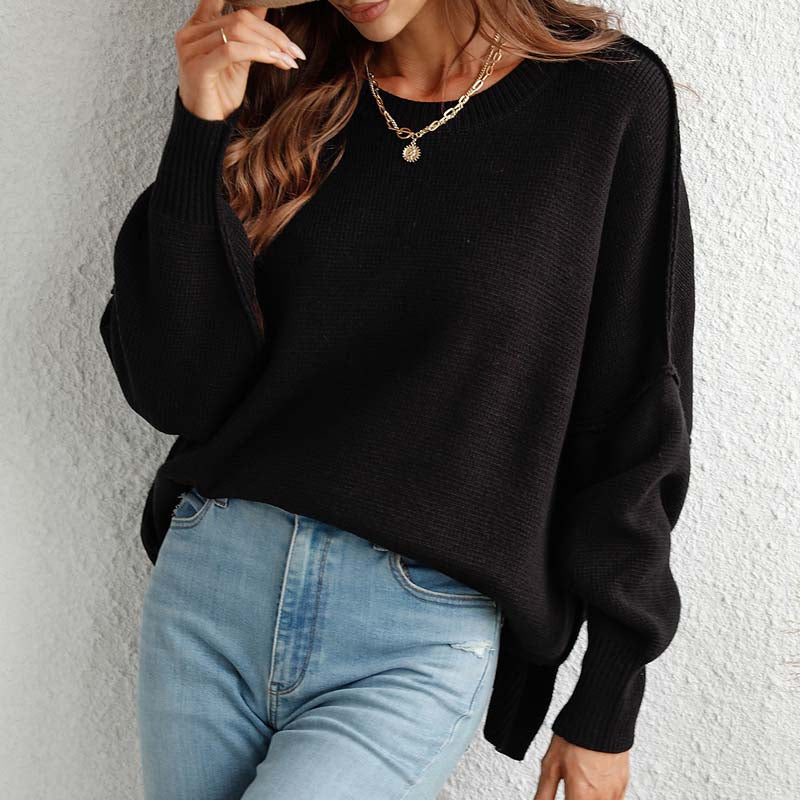 Jersey de Punto Liso Cuello Redondo
