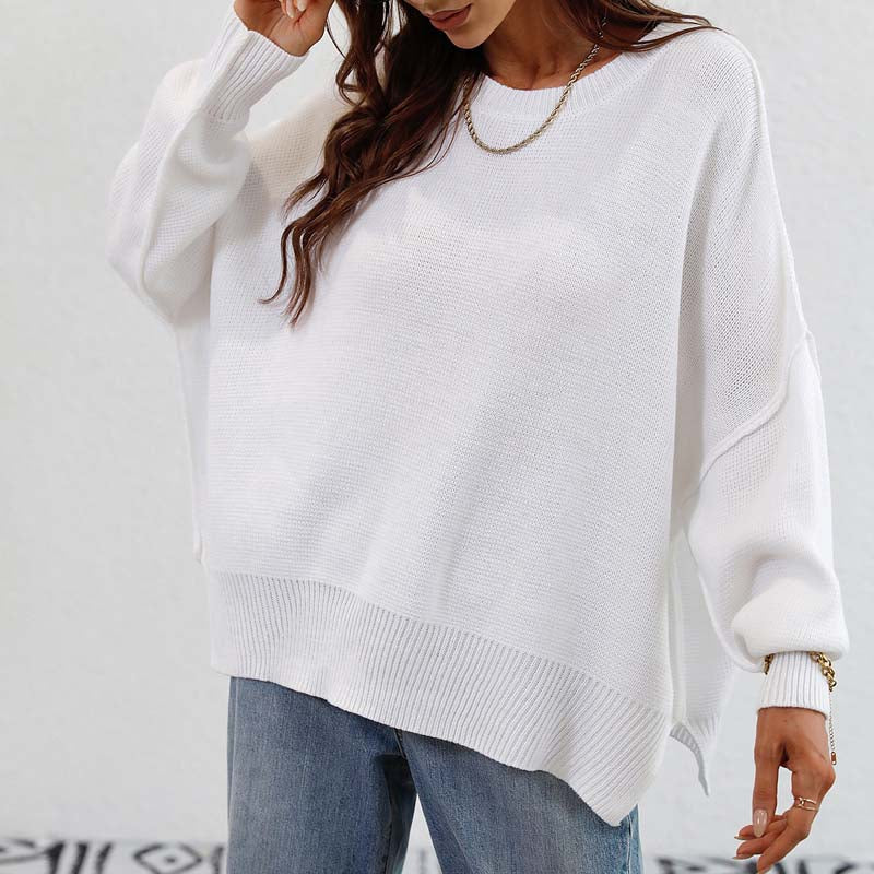 Jersey de Punto Liso Cuello Redondo