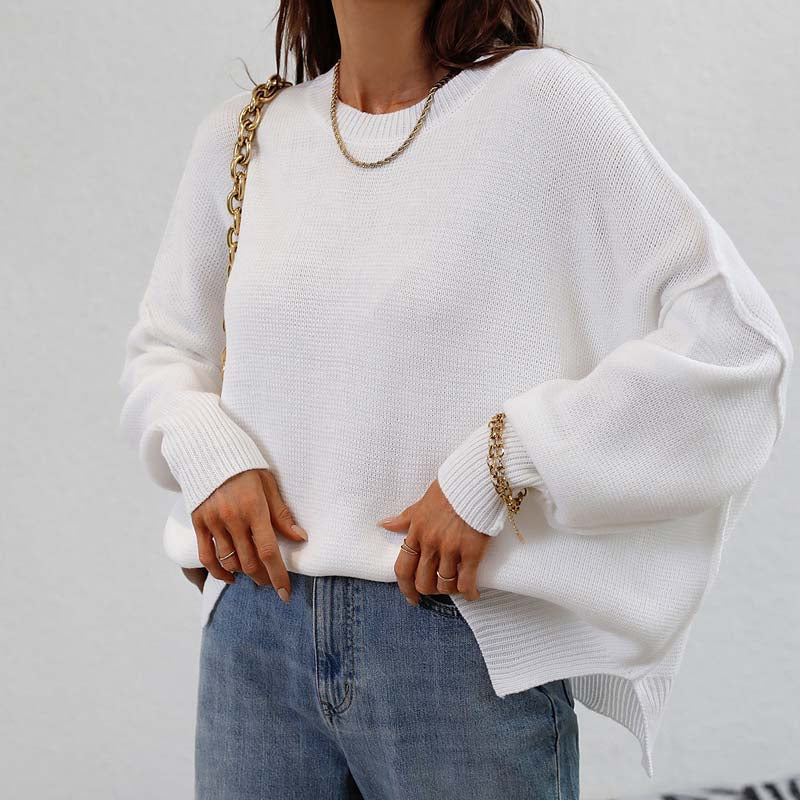 Jersey de Punto Liso Cuello Redondo