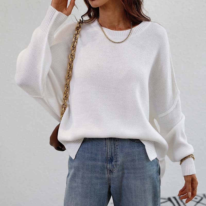 Jersey de Punto Liso Cuello Redondo