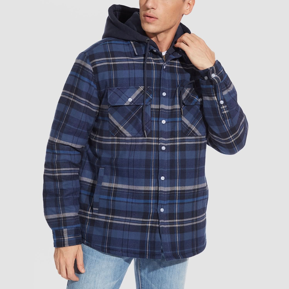 Chaqueta Harry de Franela con Capucha