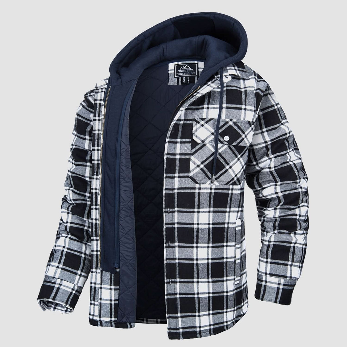 Chaqueta Harry de Franela con Capucha