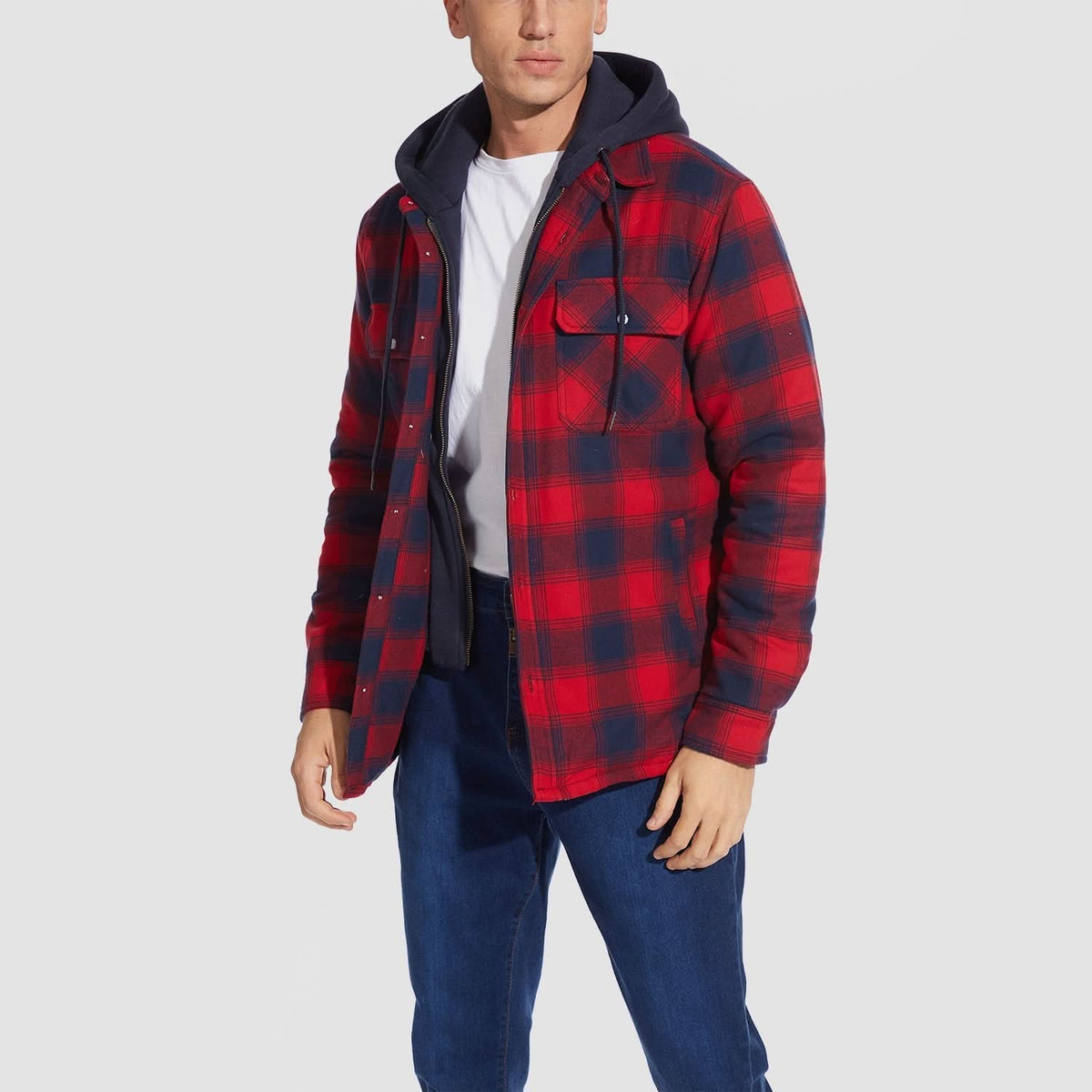 Chaqueta Harry de Franela con Capucha